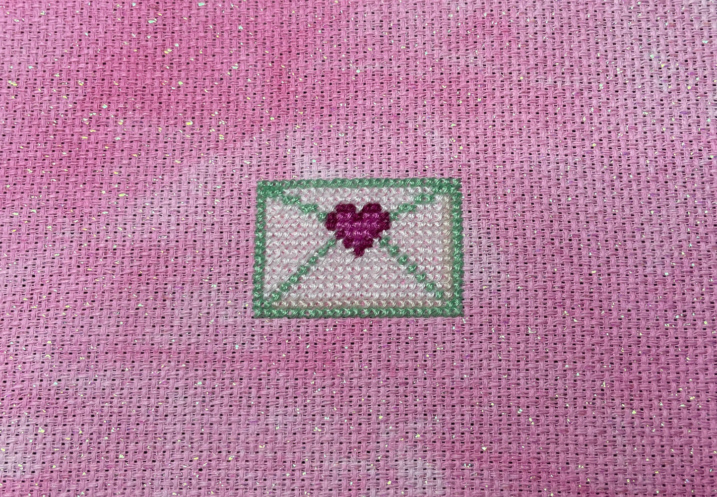 28 Count Pink Opalescent 14" x 17"